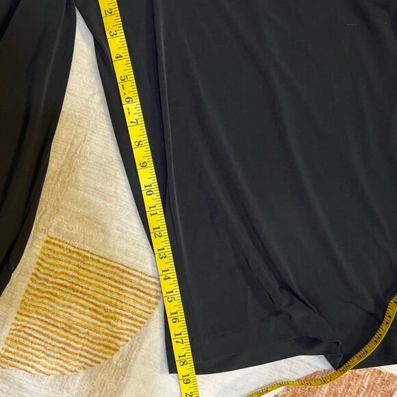 Lane Bryant Black Wide Leg Pull On Style Culott Pants Size 10/12 - Picture 8 of 8